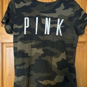 PINK Victoria's Secret Camouflage Tee with Logo